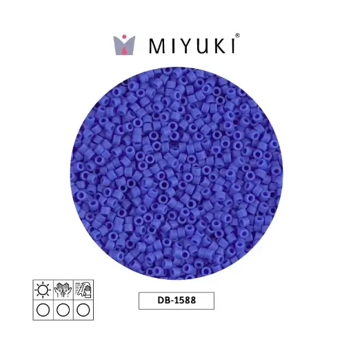 [00307] Miyuki delica 11/0 DB1588 opaque matte cyan blue x 50g