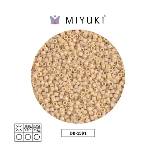 [32134] Miyuki delica 11/0 DB1591 mate opaco crema AB x 50g