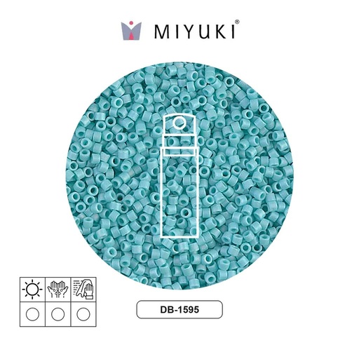 [01800] Miyuki delica 11/0 DB1595 matte opaque sea opal AB x 10g