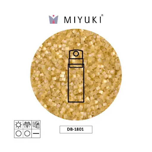 [04176] Miyuki delica 11/0 DB1801 amarillo claro satinado x 10g