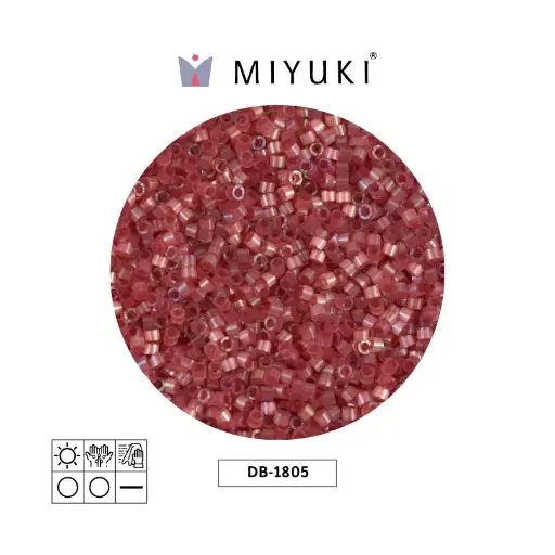[27307] Miyuki delica 11/0 DB1805 oscuro rojo satinado x 50g