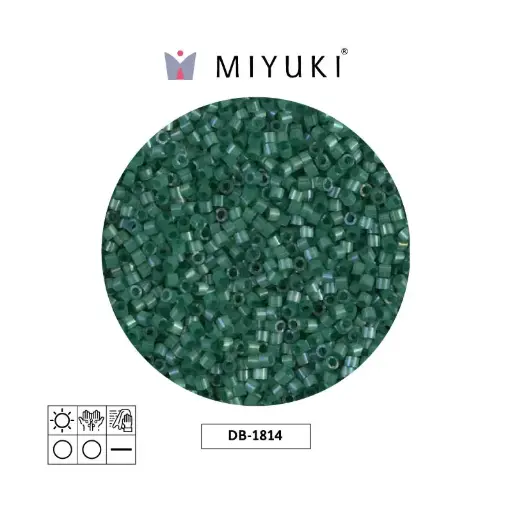 [25375] Miyuki delica 11/0 DB1814 verde satinado x 50g