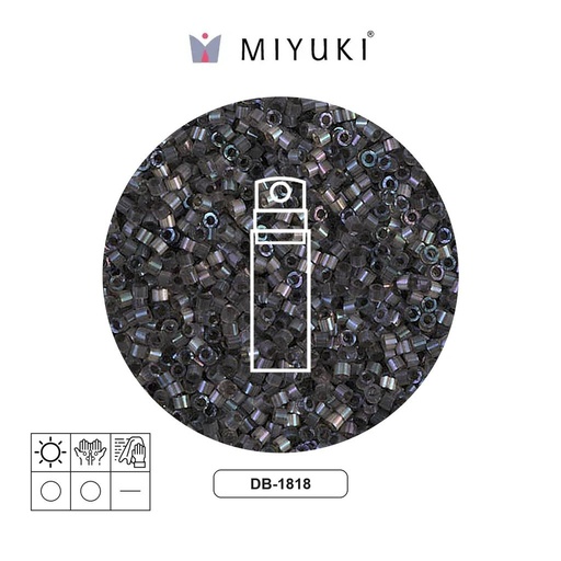 [18363] Miyuki delica 11/0 DB1818 oscuro gris satinado x 10g