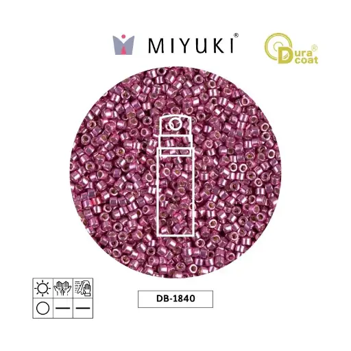 [23189] Miyuki delica 11/0 DB1840 galvanizado hot rosado x 10g
