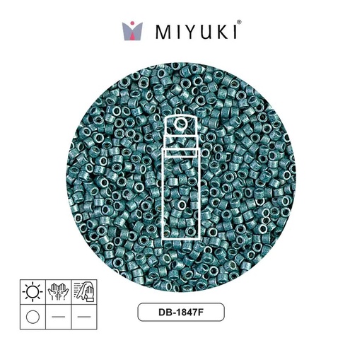 [30600] Miyuki delica 11/0 DB1847F galvanizado azul denim x 10g