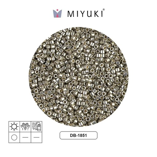 [07948] Miyuki delica 11/0 DB1851 galvanized light pewter x 50g