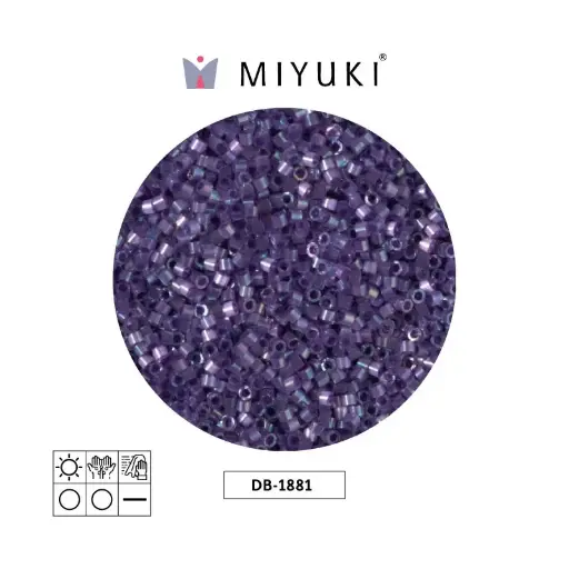 [32311] Miyuki delica 11/0 DB1881 color lined dark orchid AB x 50g
