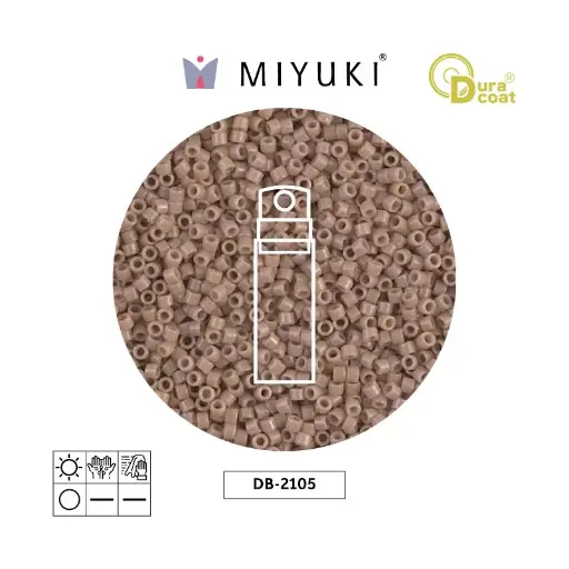 [22359] Miyuki delica 11/0 DB2105 opaco beige Duracoat x 10g