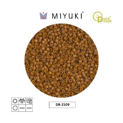 [10136] Miyuki delica 11/0 DB2109 duracoa opaco sienna x 50g