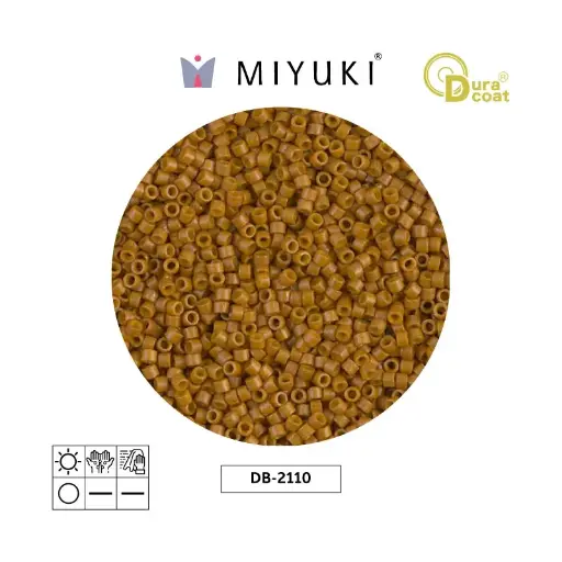 [32136] Miyuki delica 11/0 DB2110 opaco toast Duracoat x 50g