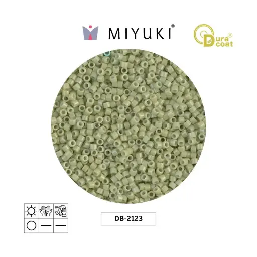 [32141] Miyuki delica 11/0 DB2123 opaque fennel duracoat x 50g