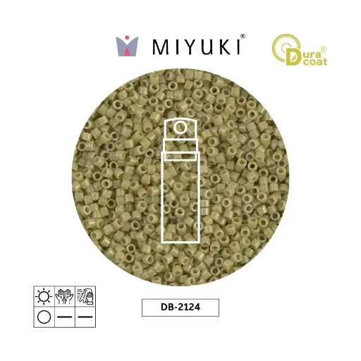 [25594] Miyuki delica 11/0 DB2124 opaco cactus Duracoat x 10g