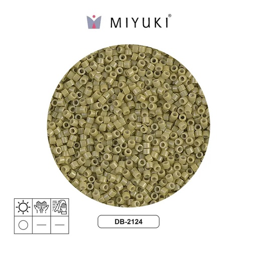 [23987] Miyuki delica 11/0 DB2124 opaco cactus Duracoat x 50g
