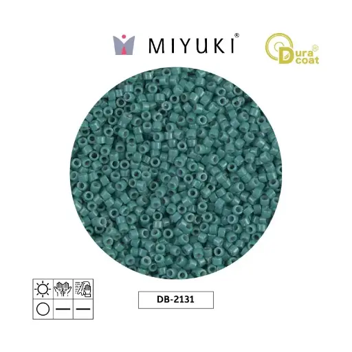[31681] Miyuki delica 11/0 DB2131 opaco eucalyptus Duracoat x 50g