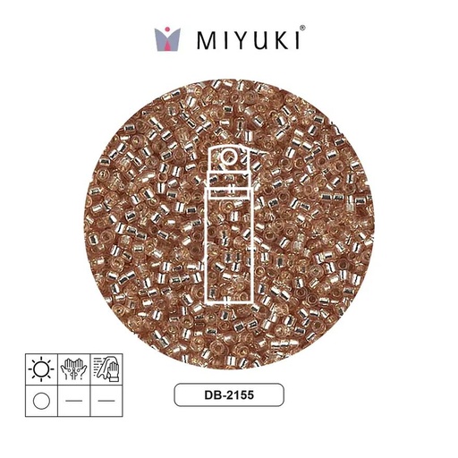 [28857] Miyuki delica 11/0 DB2155 silver lined mica duracoat x 10g