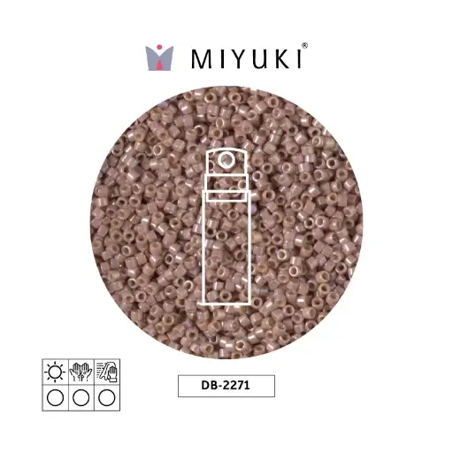 [00520] Miyuki delica 11/0 DB2271 opaco glazed beige AB x 10g