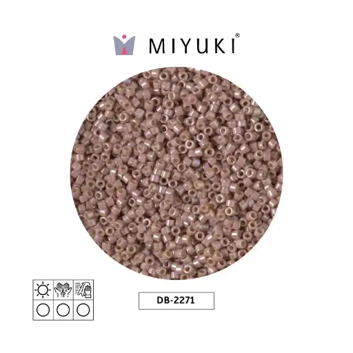 [10586] Miyuki delica 11/0 DB2271 opaco glazed beige AB x 50g