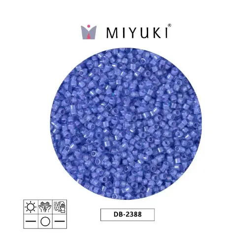 [10220] Miyuki delica 11/0 DB2388 color lined lavender x 50g