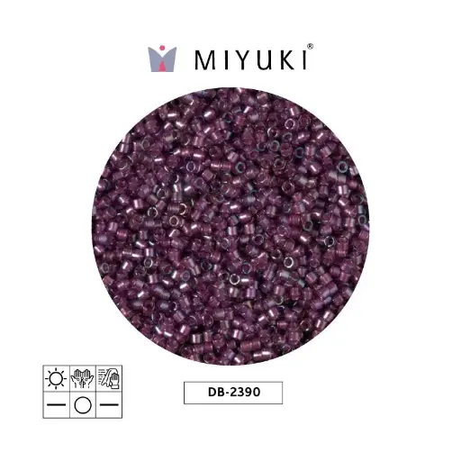 [13380] Miyuki delica 11/0 DB2390 color lined brandy x 50g