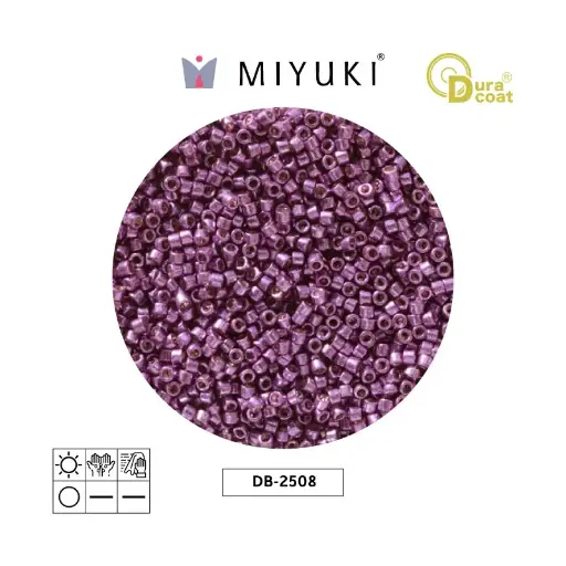 [21921] Miyuki delica 11/0 DB2508 Duracoat galvanizado morado orchid x 50g
