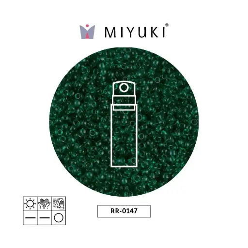 [31576] Mostacilla Miyuki rocalla 11/0 RR0147 transparente esmerald x 10g