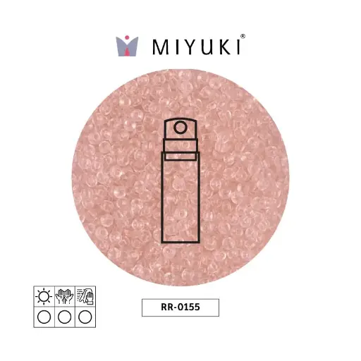 [31610] Mostacilla Miyuki rocalla 11/0 RR0155 transparent light tea rose x 10g
