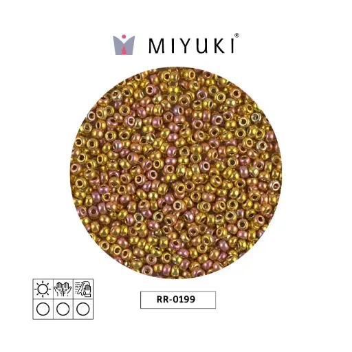 [10477] Mostacilla Miyuki rocalla 11/0 RR0199 24kt gold AB x 500g