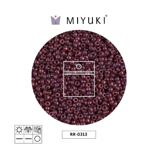 [14868] Mostacilla Miyuki rocalla 11/0 RR0313 cranberry gold luster x 25g