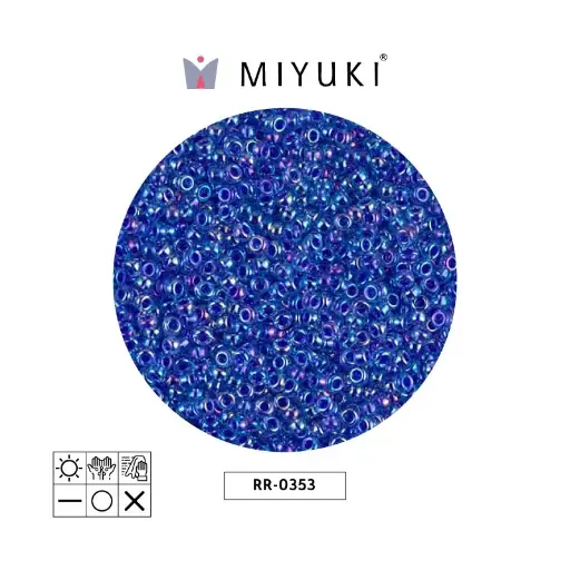 [00942] Mostacilla Miyuki rocalla 11/0 RR0353 cobalt line sapphire AB x 250g