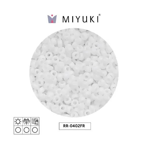 [10085] Mostacilla Miyuki rocalla 11/0 RR0402FR opaque matte pearl AB x 250g