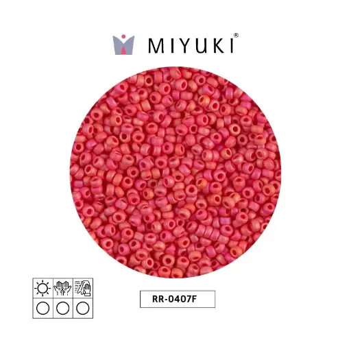 [07816] Mostacilla Miyuki rocalla 11/0 RR0407F opaque light garnet matte x 250g
