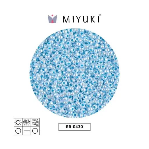 [05275] Mostacilla Miyuki rocalla 11/0 RR0430 opaco bebé azul brillo x 250g