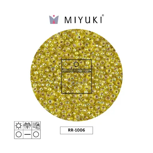 [13488] Mostacilla Miyuki rocalla 11/0 RR1006 silver lined peridot AB x 25g
