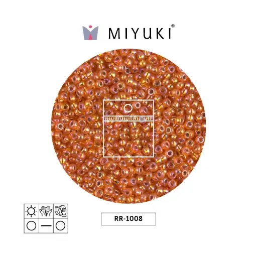 [13492] Mostacilla Miyuki rocalla 11/0 RR1008 silver lined citrine AB x 25g