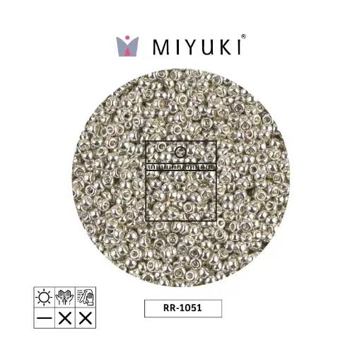 [12667] Mostacilla Miyuki rocalla 11/0 RR1051 galvanized silver x 25g