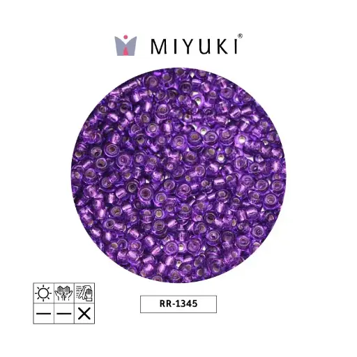 [01551] Mostacilla Miyuki rocalla 11/0 RR1345 silver lined dark lilac x 250g