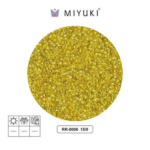 [03103] Mostacilla Miyuki rocalla 15/0 RR0006 silver lined yellow x 250g