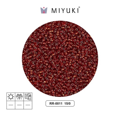 [16324] Mostacilla Miyuki rocalla 15/0 RR0011 silver lined ruby x 250g