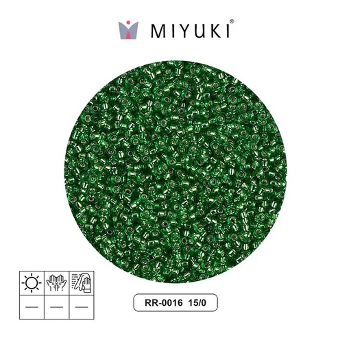 [05293] Mostacilla Miyuki rocalla 15/0 RR0016 silver lined green x 250g