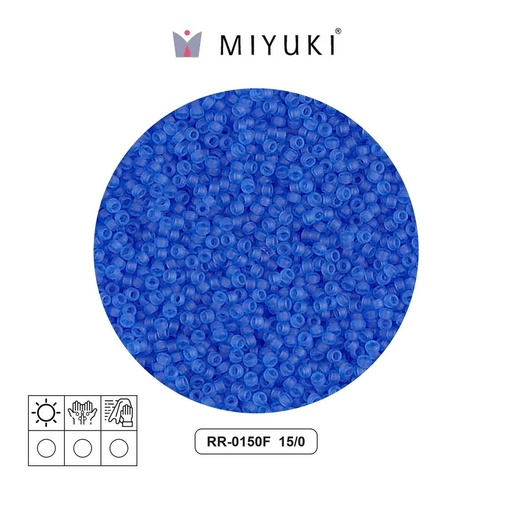 [18160] Mostacilla Miyuki rocalla 15/0 RR0150F galvanizado mate dorado Duracoat x 250g