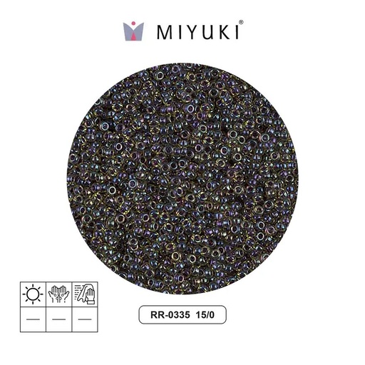 [07931] Mostacilla Miyuki rocalla 15/0 RR0335 fuchsia lined yellow x 250g