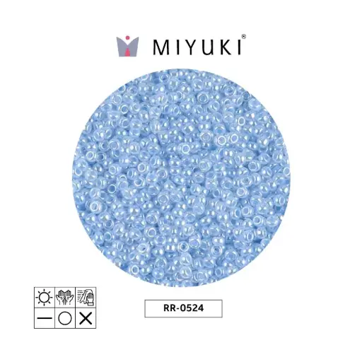 [19472] Mostacilla Miyuki rocalla 15/0 RR0524 claro azul Ceylon perlado x 250g