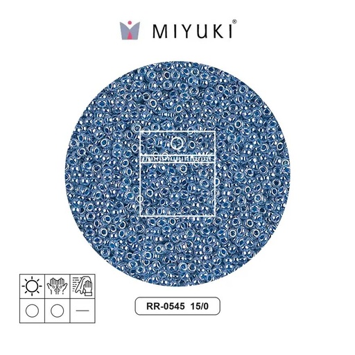 [25656] Mostacilla Miyuki rocalla 15/0 RR0545 dark sky blue ceylon x 10g