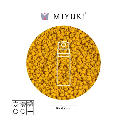 [32108] Mostacilla Miyuki rocalla 15/0 RR1233 matte opaque mustard x 10g