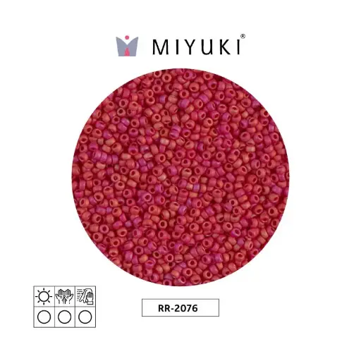 [23975] Mostacilla Miyuki rocalla 15/0 RR2076 mate rojo x 250gr