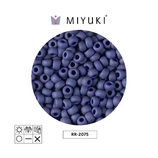[09252] Mostacilla Miyuki rocalla 6/0 RR2075 matte opaque cobalt lust x 250g