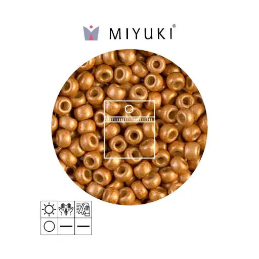 [08442] Mostacilla Miyuki rocalla 8/0 RR4203 galvanized yellow gold x 25g