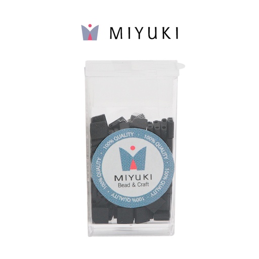 [01142] Miyuki tila 5x5x1.9mm TL0401F mate negro x 10g