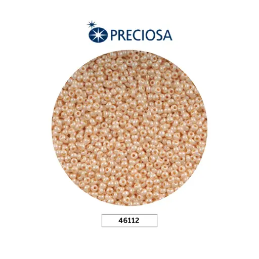 [10036] Mostacilla checa preciosa 2mm 46112 P beige x 500g