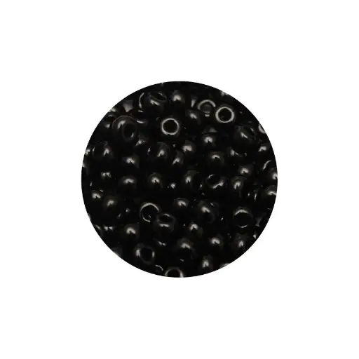 [32305] Mostacilla checa preciosa 6/0 4mm 23980 negro x 500g
